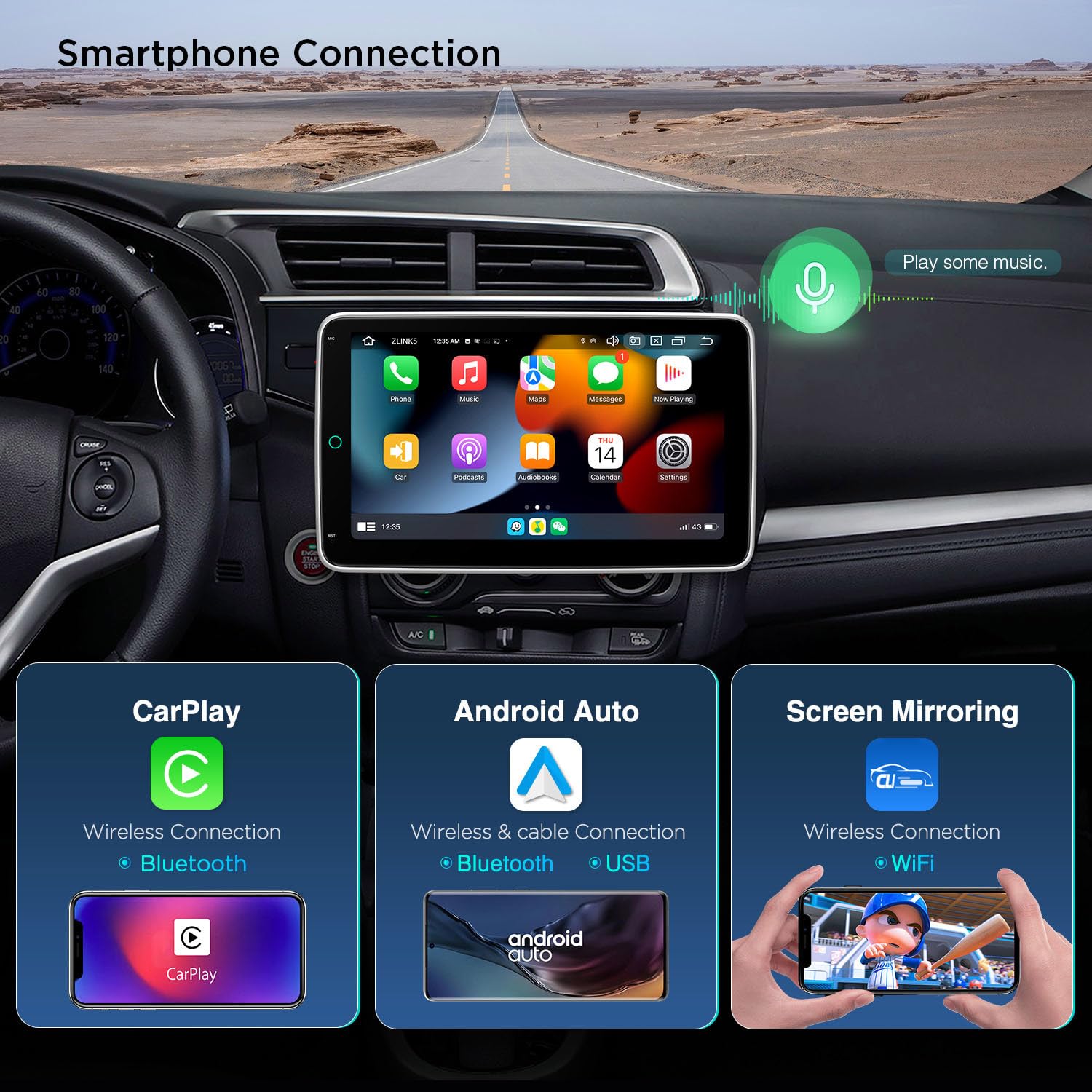 Amazon.com: XTRONS 10.1 Inch Universal Single Din Android 14 Car